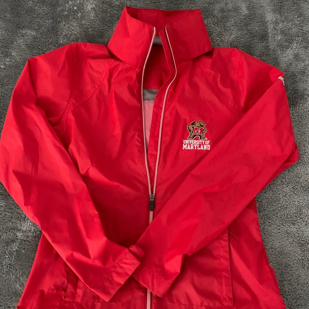 Women’s M Columbia Maryland Terpins Windbreaker